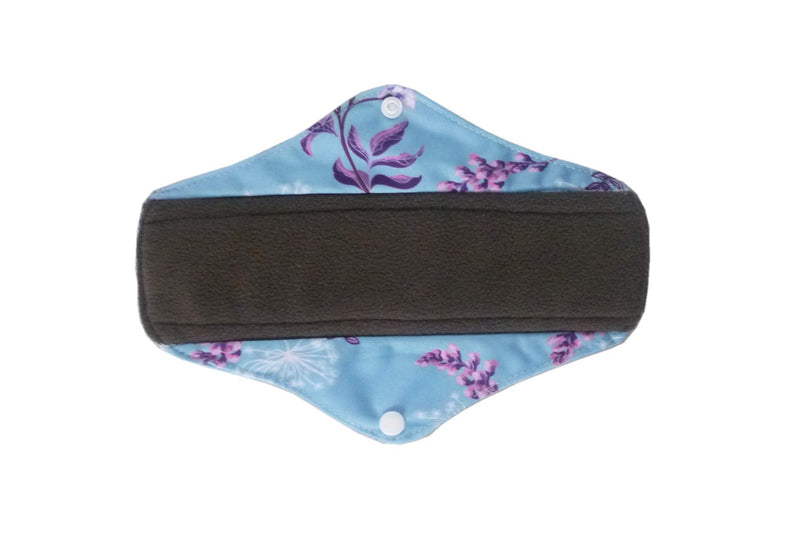 10PCS 10 Inch Charcoal Bamboo Cloth Reusable Washable Menstrual Pads Sanitary Pads+1 Wet Bag (NCM-M10-01) Ncm-m10-01 - BeesActive Australia