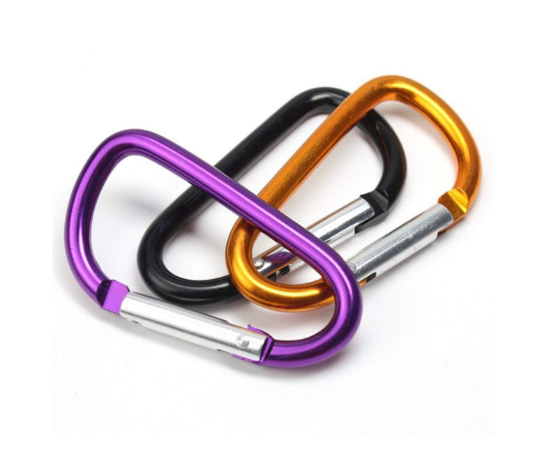 JIUMX 10pcs 1.8" Aluminum Carabiner D Ring ,EDC Spring Snap Hook for KeyChain Clip - BeesActive Australia