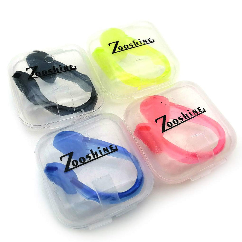 Zooshine Silicone Waterproof Swimming Nose Clips Pool Nose Plugs for Adults with Box Packed, Set of 4 - BeesActive Australia