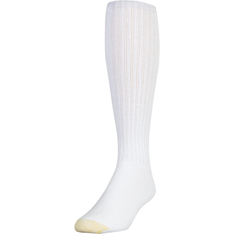Gold Toe mens Ultra Tec Performance Over-the-calf Athletic Socks, Multipairs Large White (6-pairs) - BeesActive Australia
