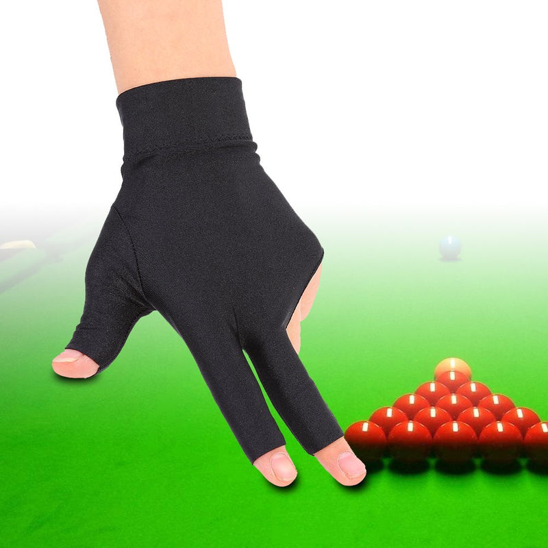 Billiards Glove 2 PCS Snooker Shooter Cue Pool Gloves Left Hand Open 3 Finger Spandex Glove - BeesActive Australia