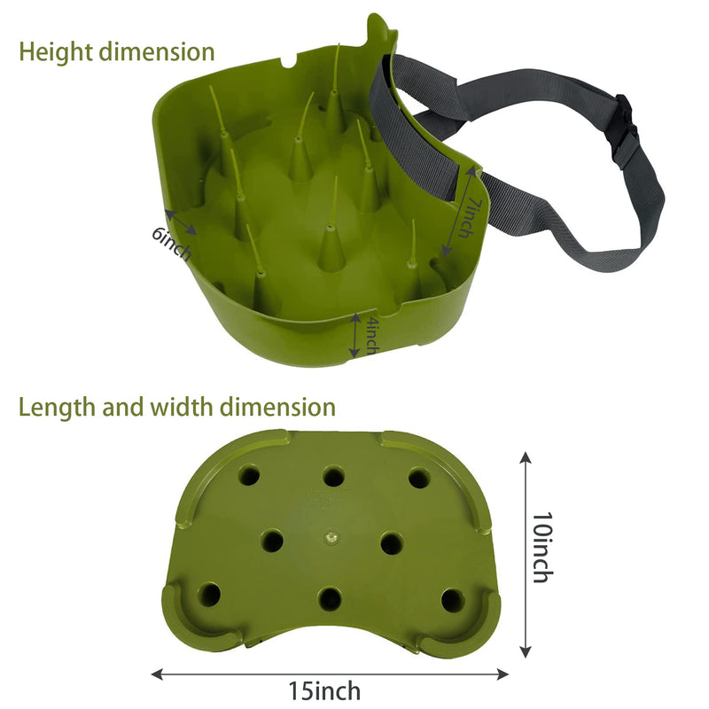Line Basket Authentic Danish Fisker Design Fly Fishing Stripping Basket Ergonomic Smooth Curved Super Light Minimize Line Tangles with Silicone Spike for Line Tray Green - BeesActive Australia