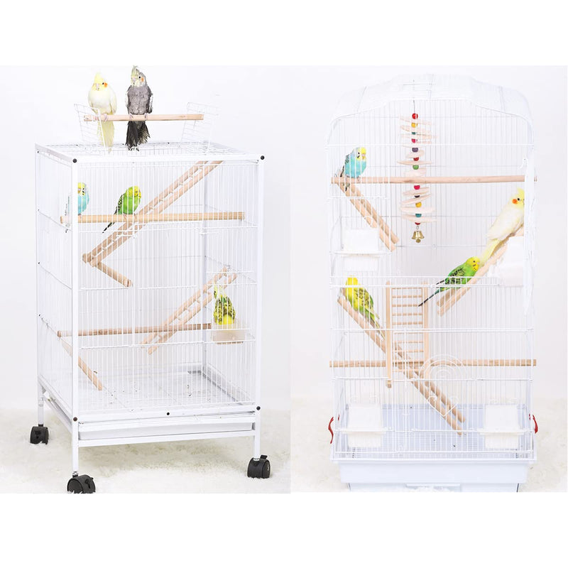 GXXMEI 4PCS Bird Toys Wooden Ladder, 4 Sizes Parakeet Toys Wood Ladder, Natural Wooden Step Ladder Bird Ladder, Bird Climbing Toys Bird Toys for Parakeets, Parrots, Cockatoo and Lovebirds - BeesActive Australia