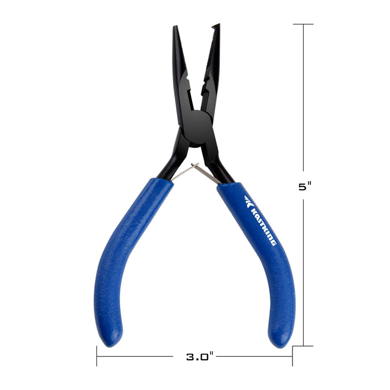 KastKing Intimidator Fishing Pliers, Corrosion Resistant Teflon Coated Fishing Tools, Tungsten Carbide Cutters, Saltwater Resistant Fishing Gear. A:5" Split Ring Nose - BeesActive Australia