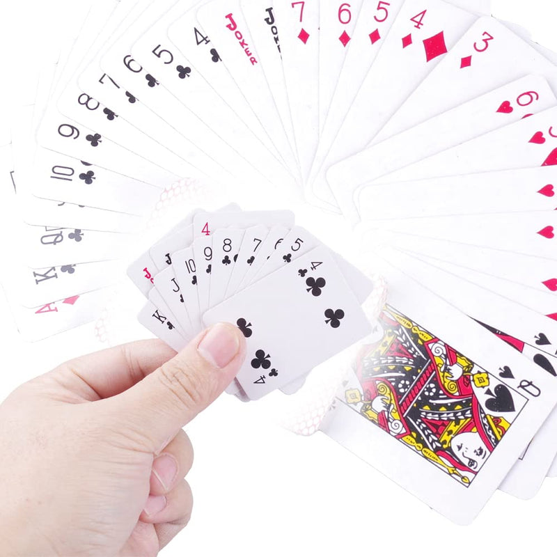XIUSHUI 5 Decks Mini Playing Cards Party Favor, Miniature Poker Cards Traveling Decks Cards Festival Party Game Supply for Kids and Adults, 2 X 1.5 inch - BeesActive Australia