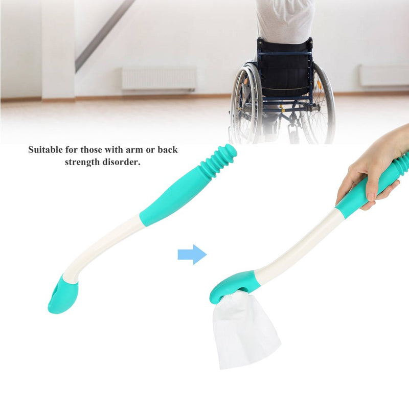 Self Wipe Toilet Tissue Aid Bottom Wiper Bathroom Buddy Wand Long Handle Reach 15.7" Seniors Disabled Toilet Tissue Aid - BeesActive Australia