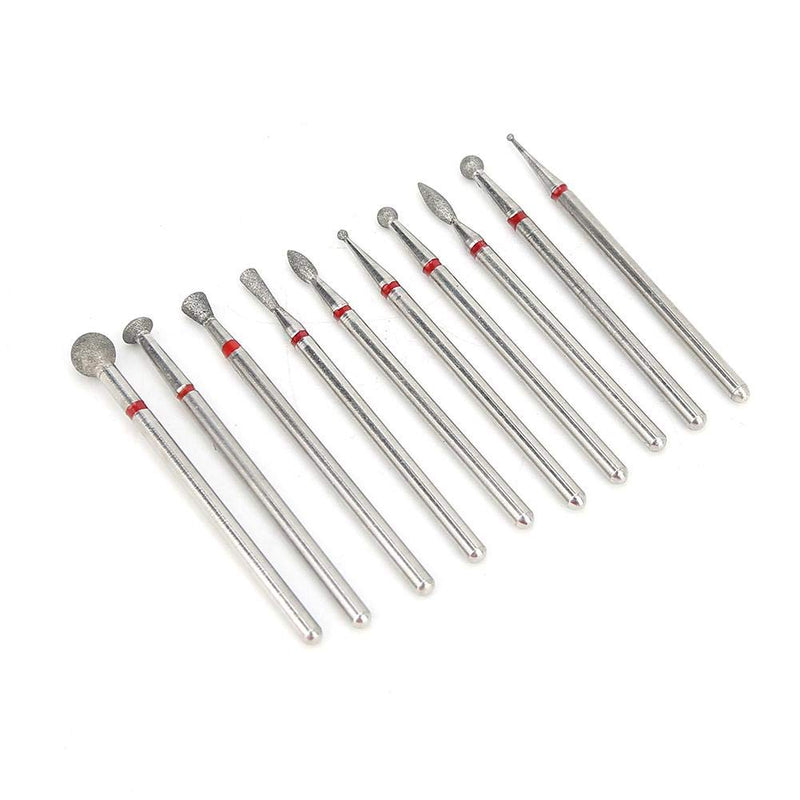 Efficient Pedicure Bit, Reliable And Durable Nail Drill Bits, Safe And Reliable Manicure Store Salon Shop for Home Beauty Salon(F1-F10) F1-F10 - BeesActive Australia