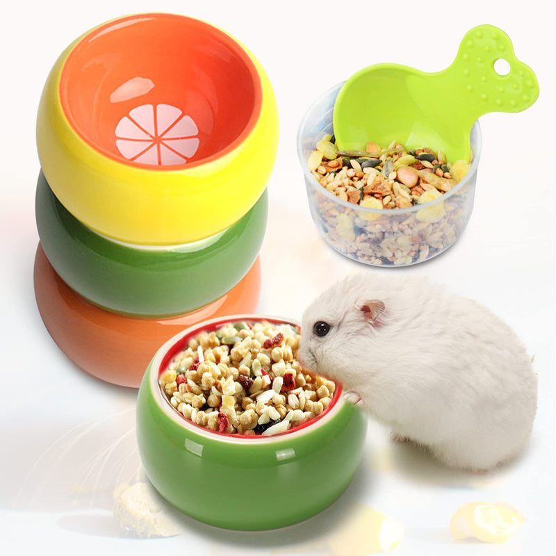 Hamster Bowls 3 Pack Dwarf Hamster Food Bowl Prevent Chewing Hamster Feeding Bowl Guinea Pig Hamster Water Rat Bowl Small Animal Food Dish for Syrian Rabbit Gerbil Chichilla Hedgehog Sugar Glider - BeesActive Australia