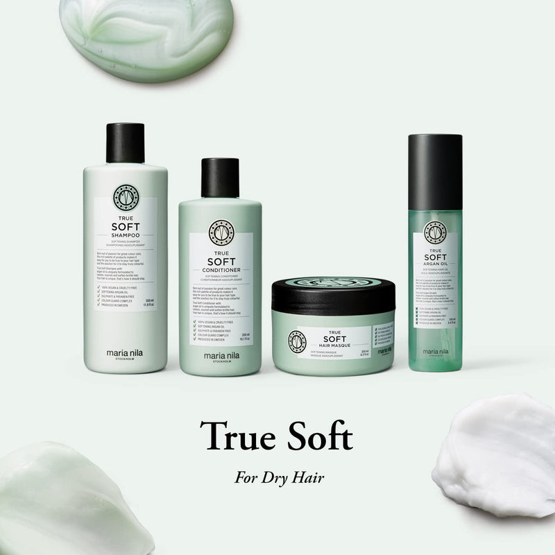 Maria Nila True Soft, For Dry Hair, Argan Oil Remoisturises & Reduces Frizz, 100% Vegan & Sulfate/Paraben free Soft Argan Oil 100 ml - BeesActive Australia