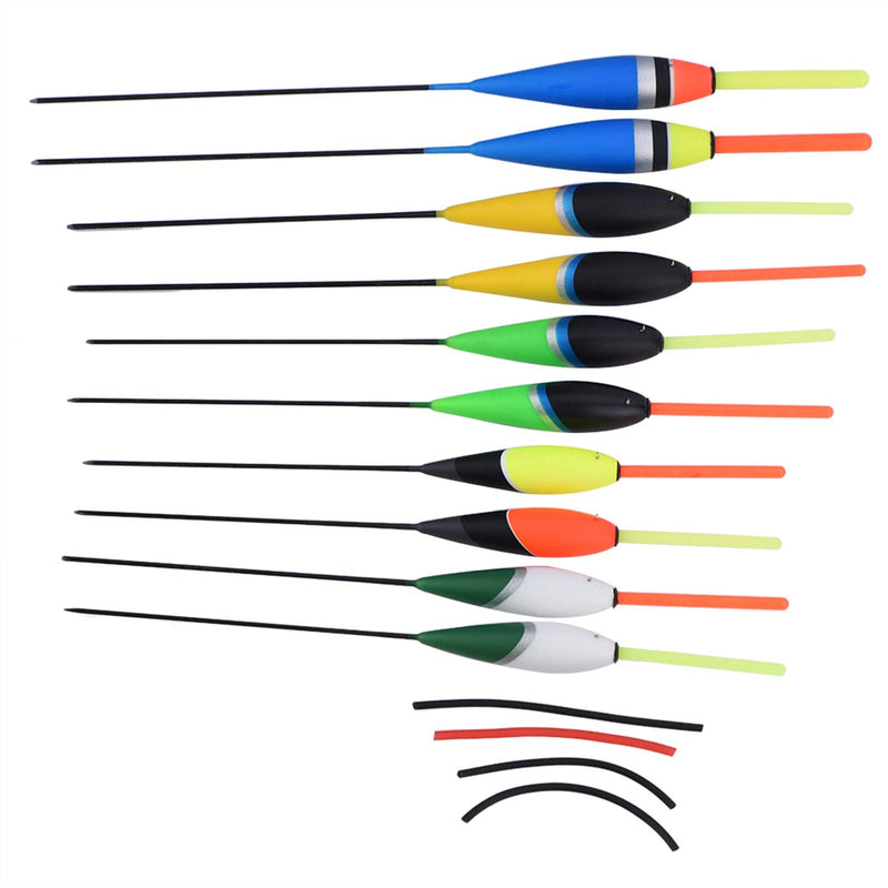 VGEBY1 Fishing Carp Floats, 10Pcs Fishing Bobbers Fishing Floats Fishing Carp Floats Bobbers Hooks for Fishing Balsa Floats Crappie - BeesActive Australia