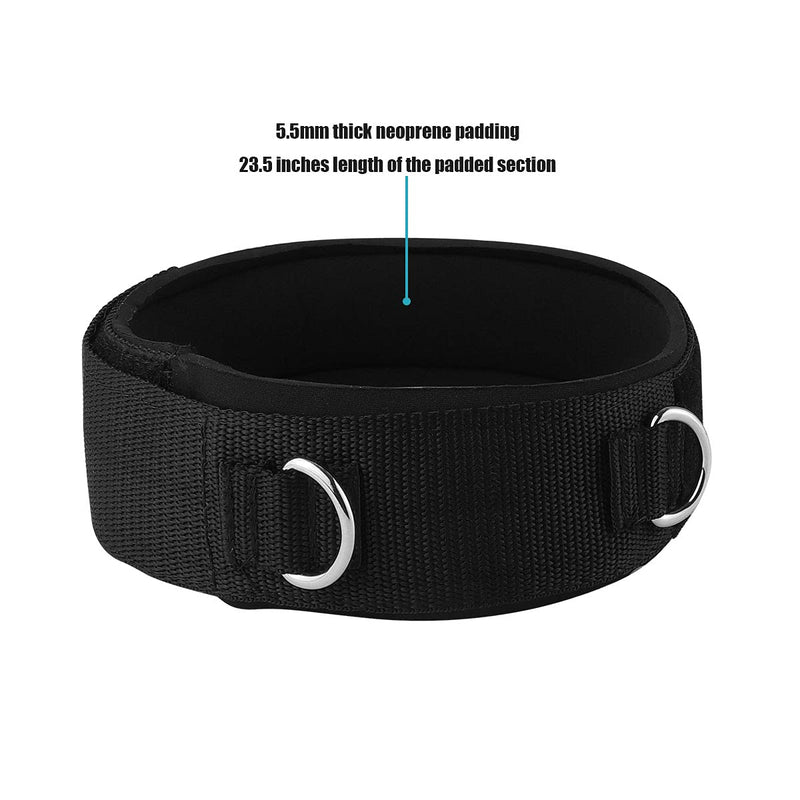 Vishusju 1 Pair Thigh Strap Neoprene Padded Fitness Legs Cuff Adjustable Strength Training Accessories Speed Exercise for Taekwondo Football Running - BeesActive Australia