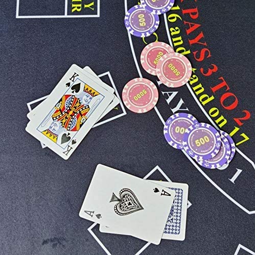 WALIKEN Texas Holdem/Blackjack, Roulette/Craps Red/Grey - BeesActive Australia
