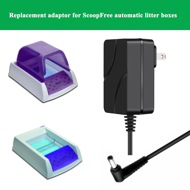 VHBW for Petsafe ScoopFree Litter Box Power Cord 10Ft PetSafe Automatic Self-Cleaning RFA-516 PAL00-14243, PAL00-15342, PAL00-14242 Power Adapter - BeesActive Australia