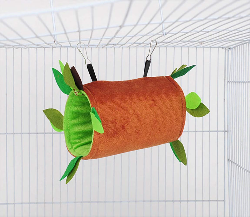 Hamiledyi Hamster Hammock Small Animals Hanging Warm Bed House Organic Natural Apple Wood Chewing Stick Rat Cage Nest Accessories Toy Hanging Tunnel and Swing for Sugar Glider Squirrel - BeesActive Australia