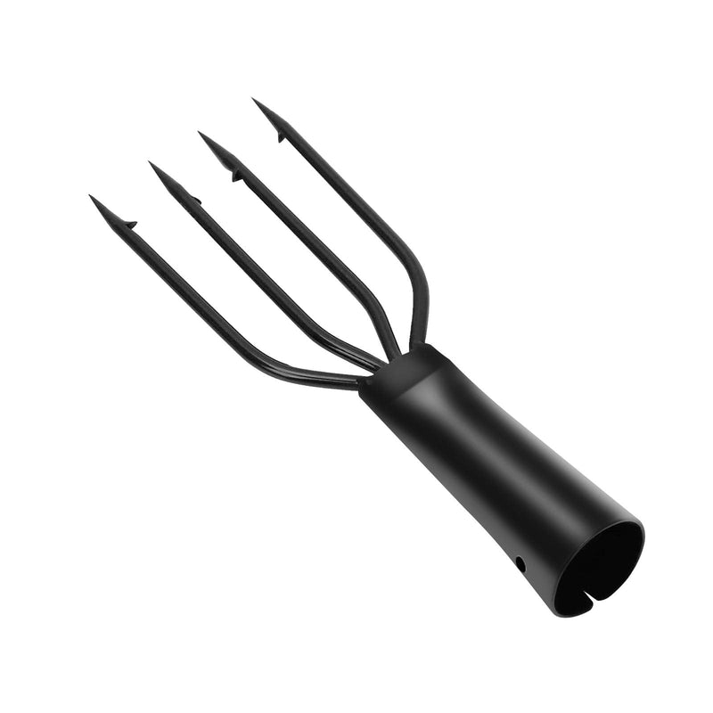 EWUHRY Fish Spear Frog Spear Gig, Barbed Stainless Steel 4 Prong Tine Fishing Harpoon Fishing Spear Gig Gaff Fork Hook Screw for Frog and Fish Spear Fishing Prong Spearhead Fork Harpoon Tip - BeesActive Australia