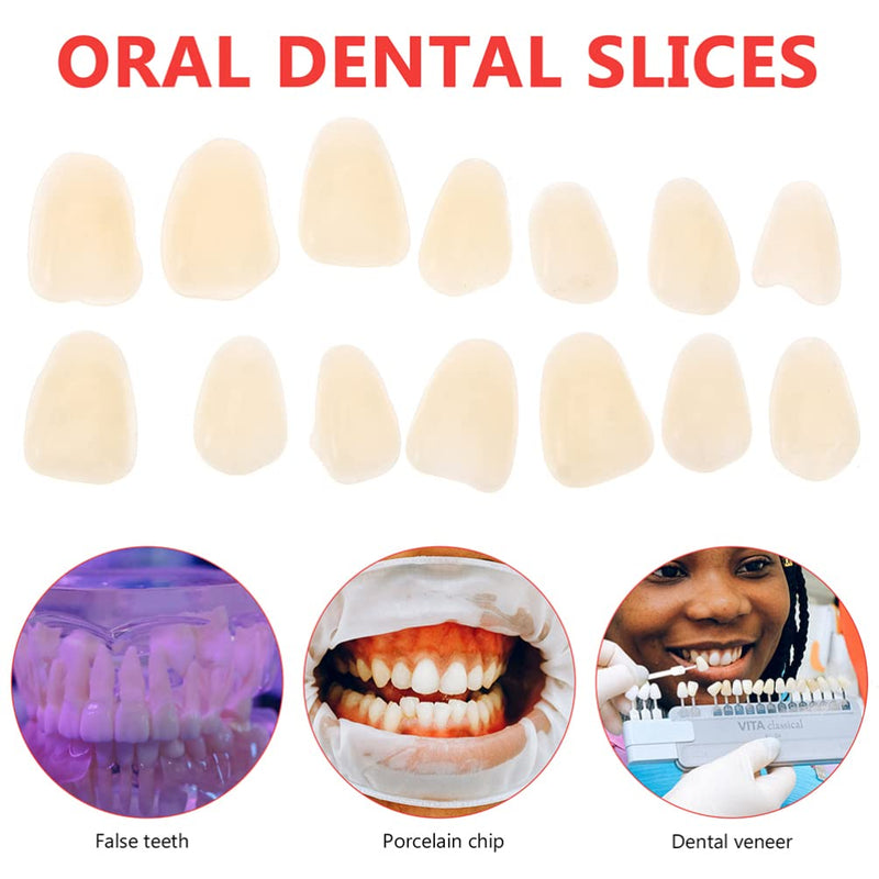 Hemoton 200pcs Teeth Veneers Temporary Tooth Kit Moldable Fake Teeth Resin Teeth Bead Replacementfor Missing Broken Teeth - BeesActive Australia