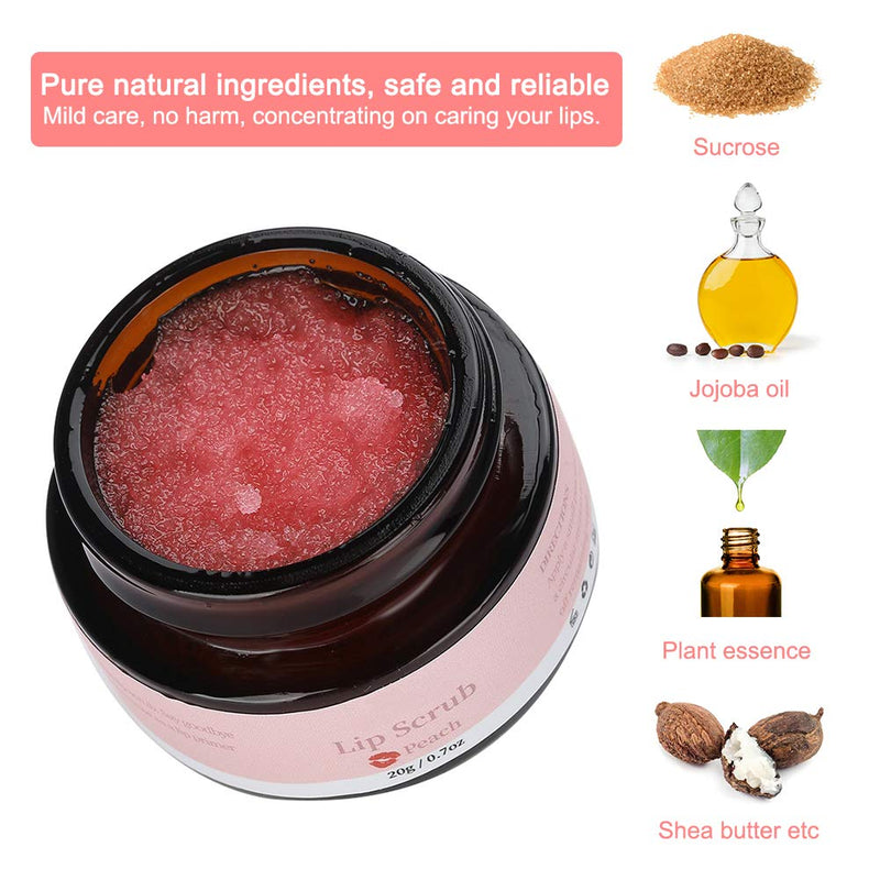 Lip Scrub, Lip Exfoliator Organic Exfoliating Scrubs for Dry Lips Moisturizes Moisturizing Dead Skin Removal Lips Care - BeesActive Australia