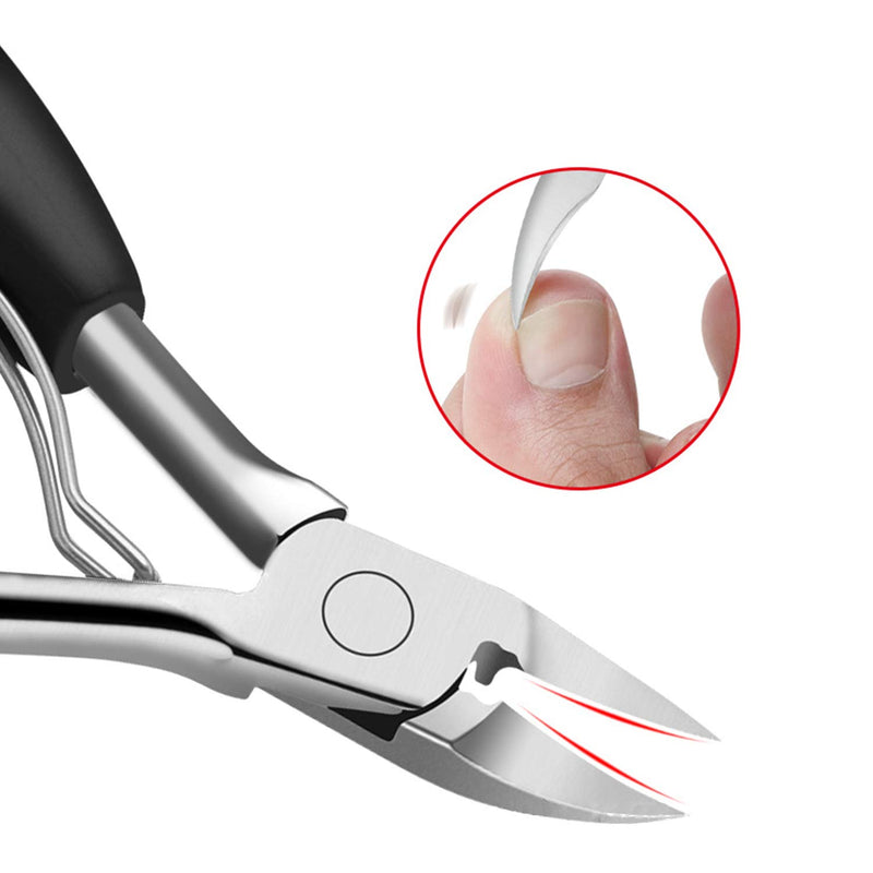 Dr.Pedi Ingrown Toenail Tool Set with Nail Nippers Lifter Corrector Portable Box Pedicure Treatment Kit for Thick Fingernails Toenails, Podiatrist Toenail Tool -Stainless Steel - BeesActive Australia