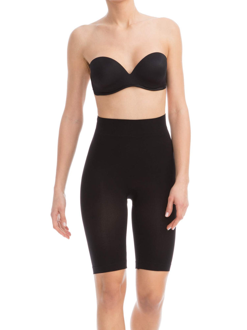 Farmacell Bodyshaper 603B - Firm Shaping Shorts with Girdle, 100% Made in Italy Large-X-Large Black - BeesActive Australia