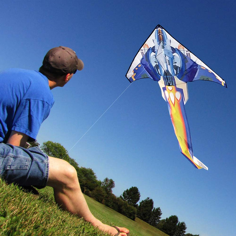 [AUSTRALIA] - Mint's Colorful Life Airplane Kite for Kids & Adults Easy to Fly 