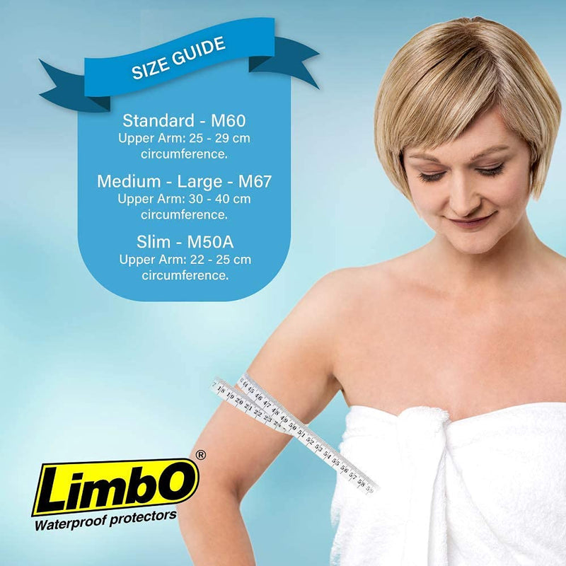 LimbO Waterproof Protectors Cast and Dressing Cover - Adult Half Arm (M50A: 22-25 cm Above Elbow Circ.) M50A: 22-25 cm Above Elbow Circ. - BeesActive Australia