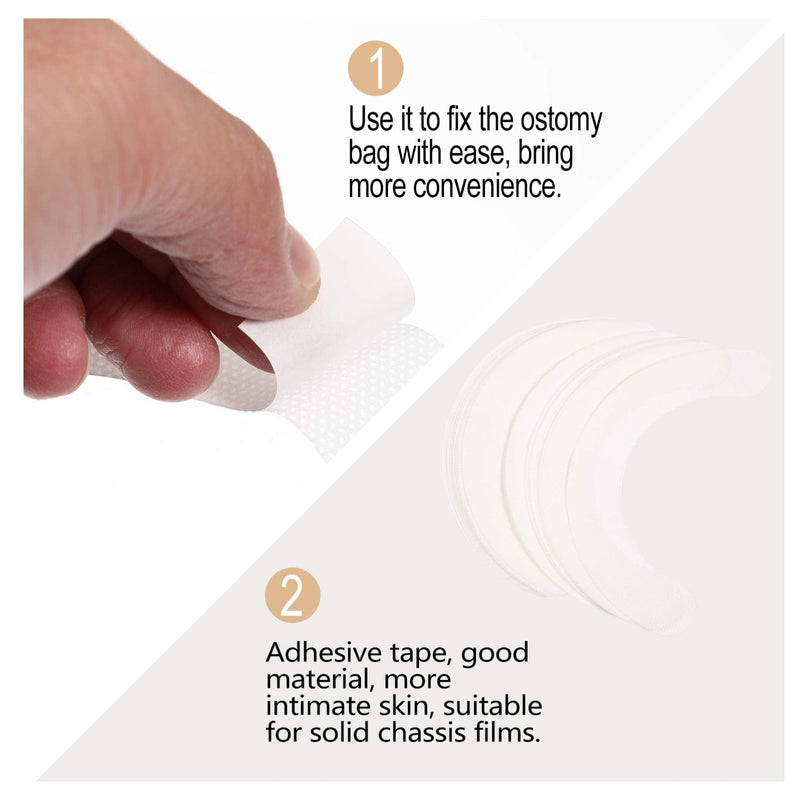 Healifty Pack of 20 Skin Protection Strips Elastic Stoma Protection Tape Waterproof Hydrocolloid Extender Adhesive for Stoma Bag Accessories - BeesActive Australia