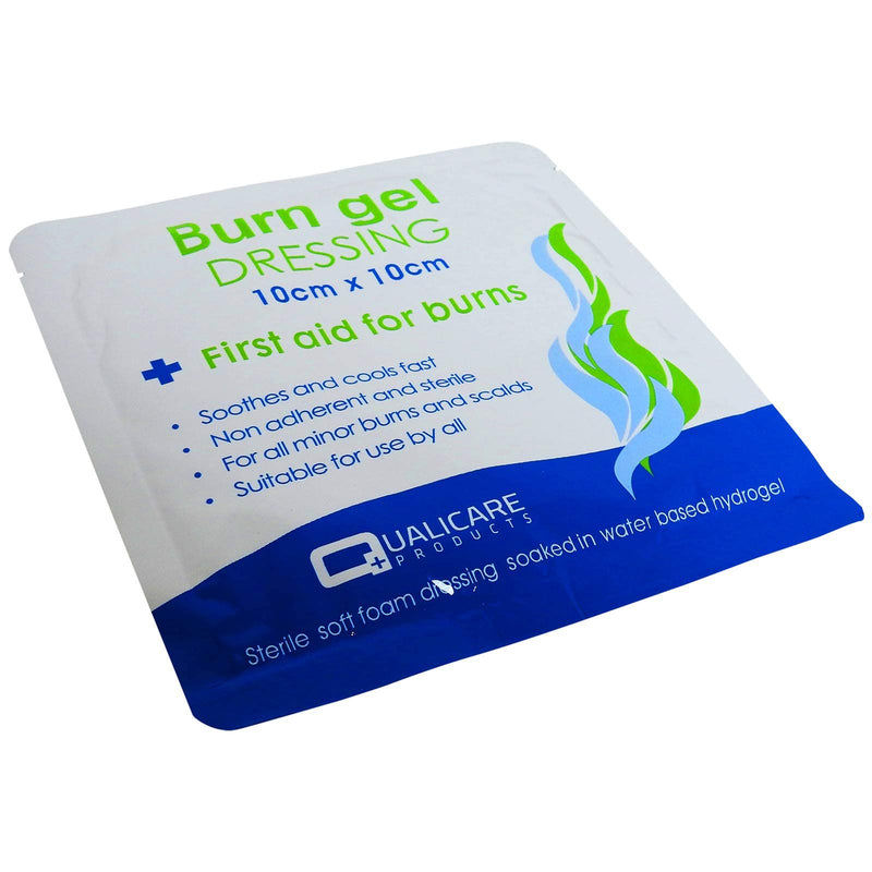 Qualicare Medium Size 10cm x 10cm Non Adherent Burns Scalds Dressings 5 Pack 5 Count (Pack of 1) - BeesActive Australia
