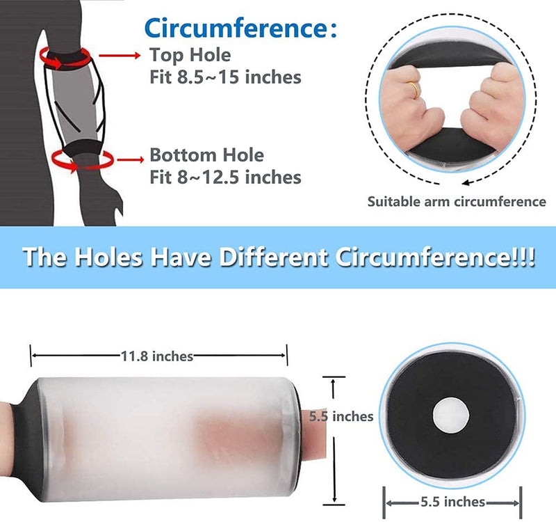 Picc Line Waterproof Protector Cast and Dressing Cover,Arm Sleeve Protector Bandages and Plasters Dry During Shower,Reusable and Soft. - BeesActive Australia
