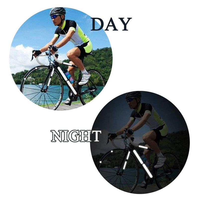 KOOUMOS 36Pcs Reflective Decals Reflective Stickers Safety Warning Sticker Tapes Waterproofs High Intensity Night Visibility Adhesive 30PcsYellow+White+Red3x8cm - BeesActive Australia