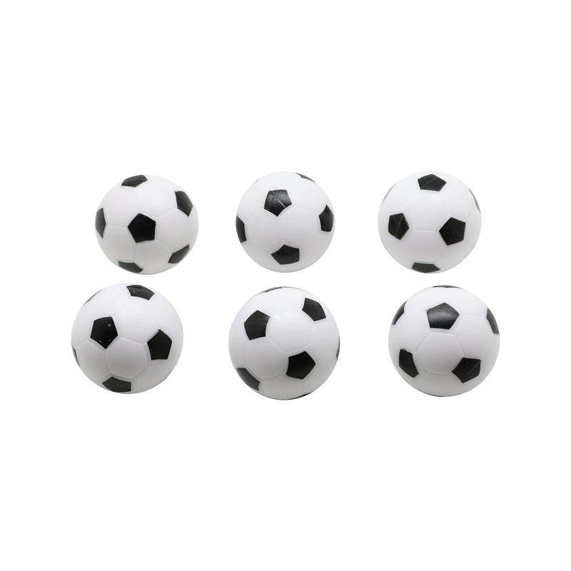 Hathaway 6-Pack Replacement 35-mm Regulation Sized ABS Foosballs for Game Room Arcade Table Soccer, White / Black, (BG50380) - BeesActive Australia