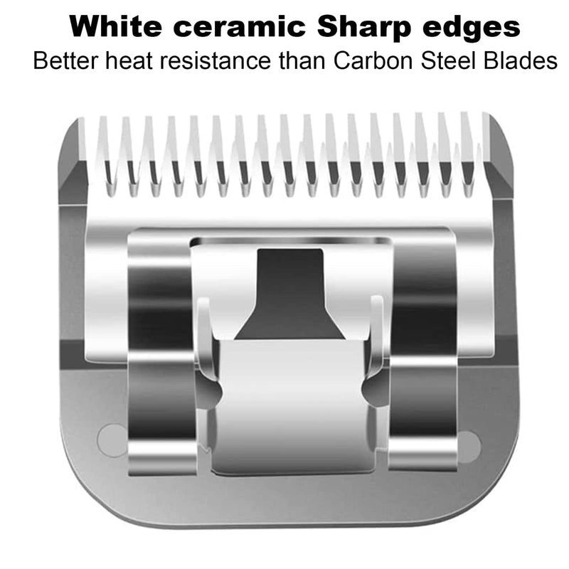 Detachable Dog Grooming Clipper Blades, Compatible with Andis Series Clipper, Made of Ceramic Blade and Extra Durable Steel Blade - BeesActive Australia