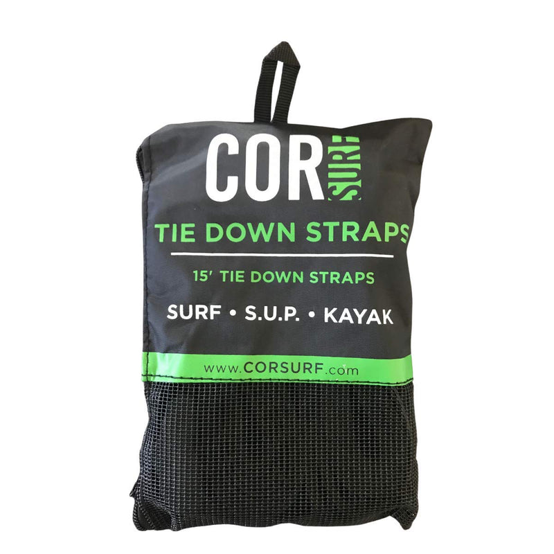 COR Surf Premium 'No Scratch' Silicon Tie Down Straps for Surfboards, Paddle Boards, Kayaks and Canoes (10 Feet) - BeesActive Australia