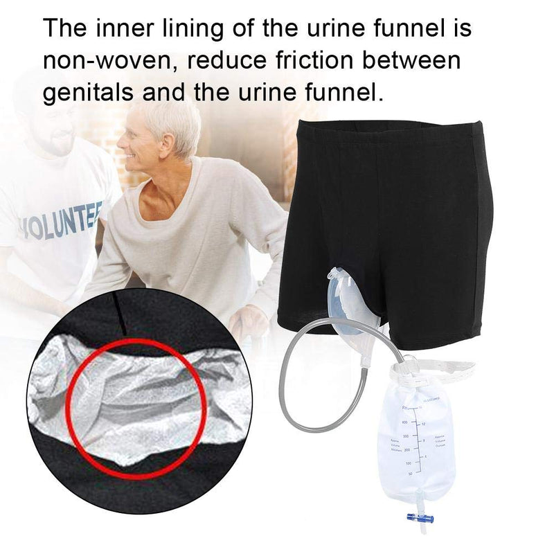 Reusable Male Urinal Pee Leg Bags 500ml,Urine Bag Pants Collection Bag Silicone Urine Funnel Pee Holder Collector with Catheter - BeesActive Australia