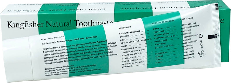 Kingfisher 100 ml Mint Toothpaste - 3-Pack - BeesActive Australia
