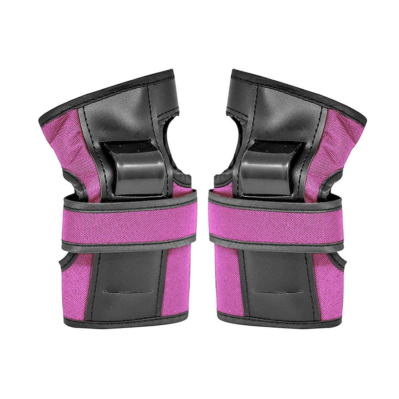 Hover-1 Nylon Protective Elbow Pads | Knee Pads & Wrist Guards, For Ages Above 8, Hard PP Shells for Impact Resistance & EVA Foam Protective Padding, Medium, Pink - BeesActive Australia