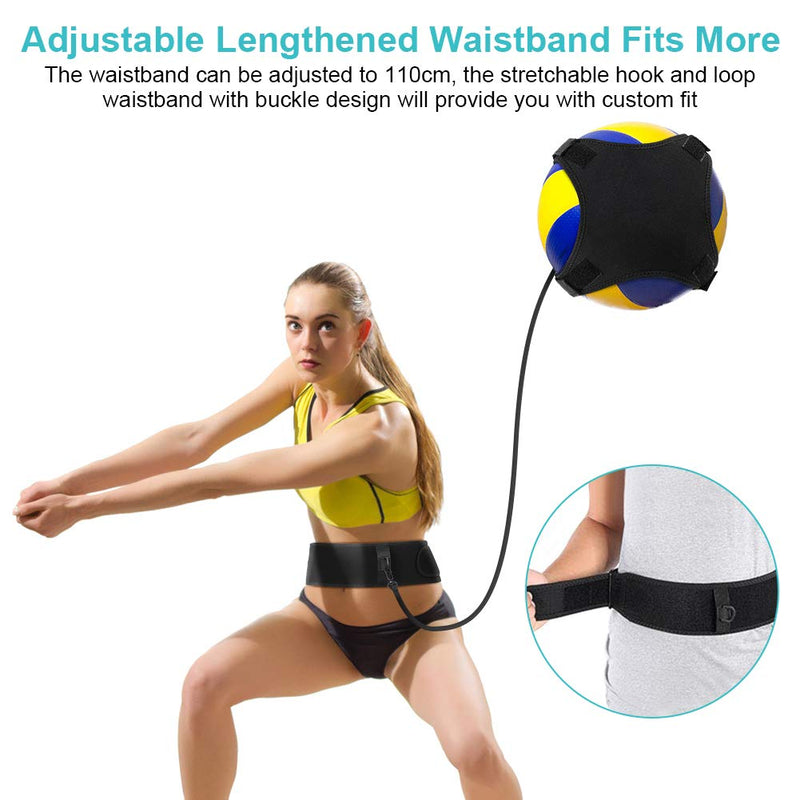 Yosoo Health Gear Volleyball Training Equipment Aid, Adjustable Solo Practice Soccer Volleyball Trainer, Volleyball Practice Rope for Serving, Spiking, Swing, Return Ball - BeesActive Australia