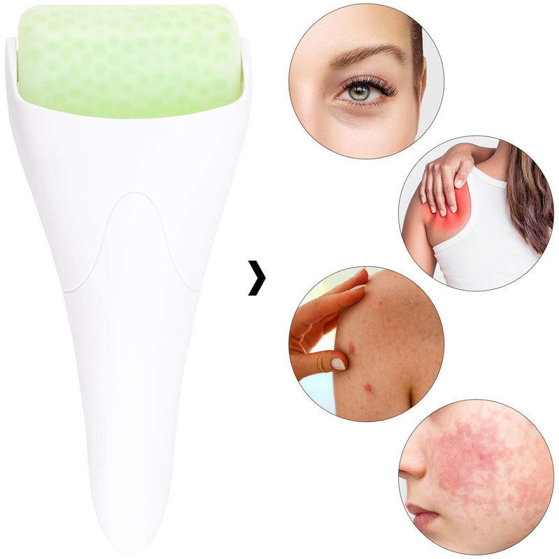 Ice Roller for Face & Eye Puffiness Relief Depuffer Roller Cold Face Massager Migraine Pain Relief and Minor Injury White - BeesActive Australia