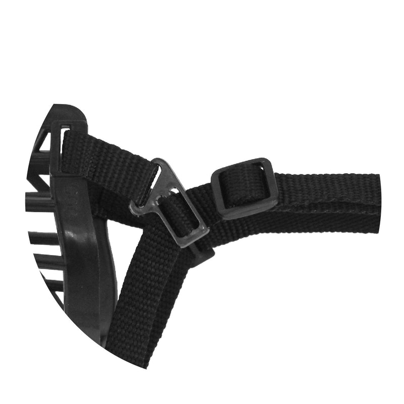 Downtown Pet Supply - Basket Muzzle - Cage Dog Muzzle, Prevents Barking, Biting and Chewing - Dog Grooming & Dog Housebreaking Supplies - Beige Size 2 – Snout Circumference – 8” Black - BeesActive Australia