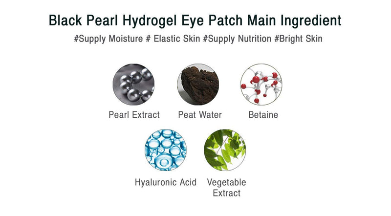 IYOUB Hydrogel Eye Patch Mask - Black Pearl Firming Moisturizing and Cooling Eye Mask - BeesActive Australia