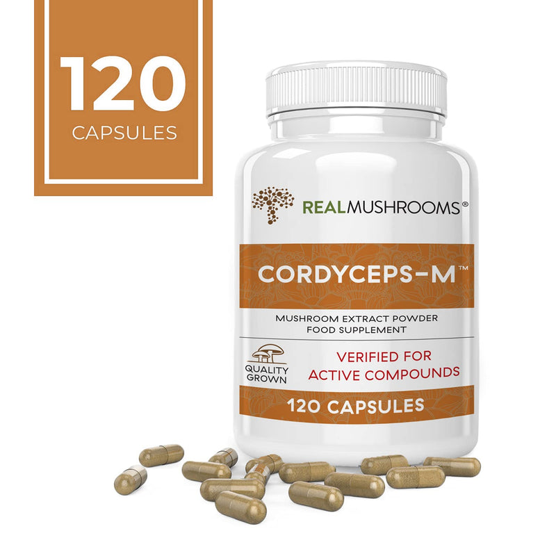Cordyceps Performance Mushroom Extract Powder Supplement - Improve Energy and Endurance (120ct) Non-GMO (60 Days) 120 Count (Pack of 1) - BeesActive Australia