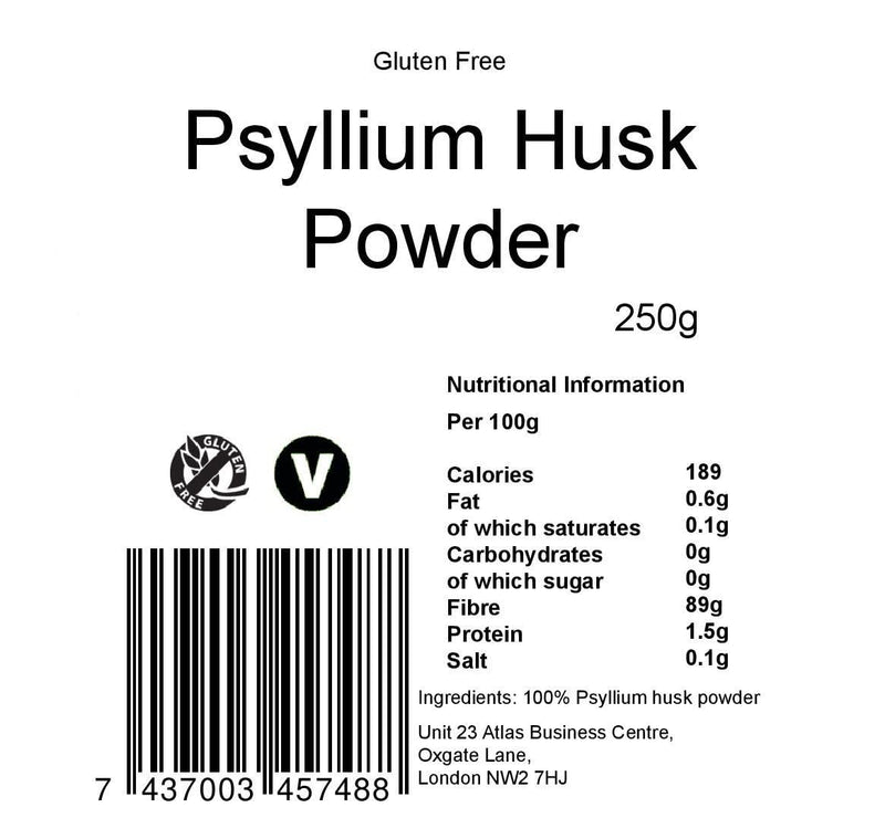 yourhealthstore Psyllium Husk Powder 250g, Extra High Purity, Non Contaminated, No Pesticides, Fine Powder, Gluten Free, Vegan, (Recyclable Pouch) - BeesActive Australia