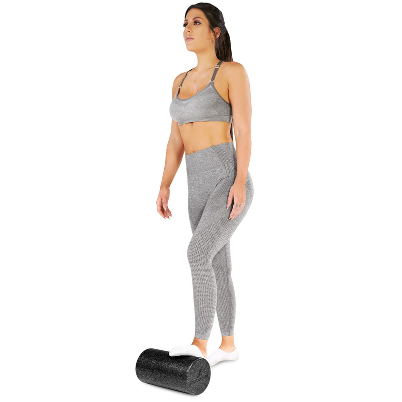 ProsourceFit High Density Speckled Black Foam Rollers 12x6 - BeesActive Australia