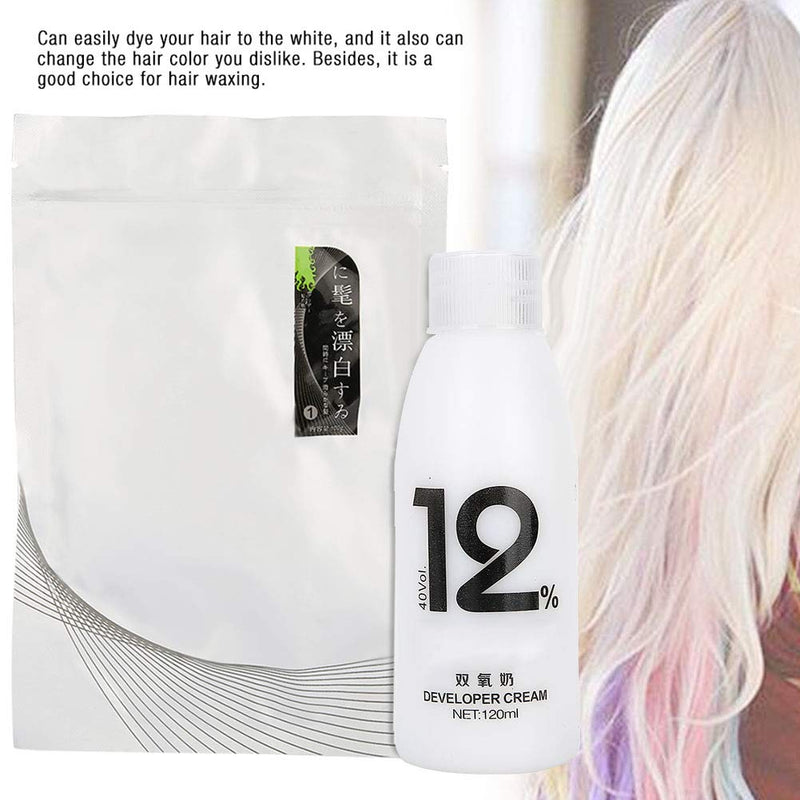 Hair Bleaching Set, Hair Bleaching Powder+2Pcs Dioxygen Milk No stimulation, no injury for Hair Salon and Family - BeesActive Australia