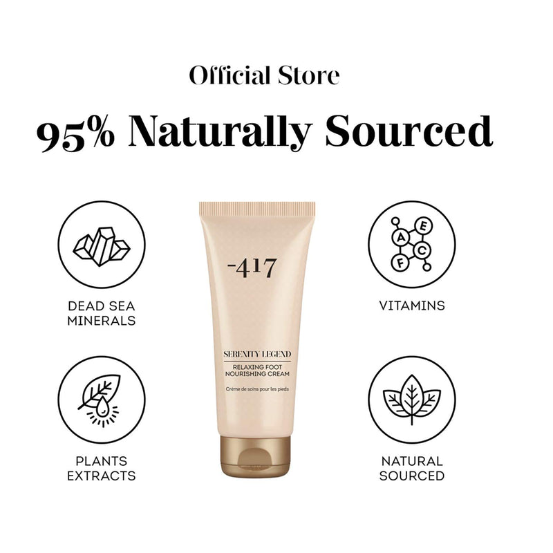 417 Nourishing Foot Cream - Anti Aging & Rejuvenating Cream with Shea Butter and Precious Mineral Complex - Perfect for Cracked Dry Skin Repair - All Natural actives 3.4 oz - BeesActive Australia