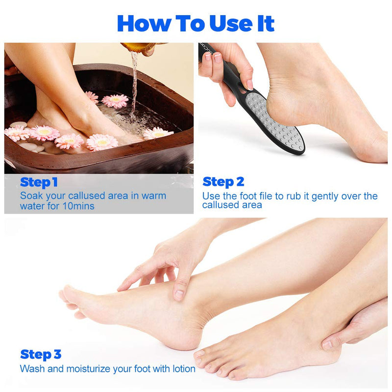 Pedicure Foot File Callus Remover, Double-Sided Colossal Pedicure Foot RASP, Dead Skin Exfoliator for Feet - BeesActive Australia