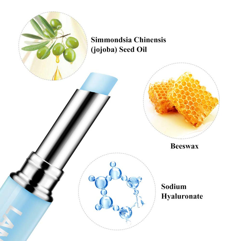 LANBENA Hyaluronic Acid Lip Balm Moisturizing Lips Reduce Fine Lines Relieve Dryness Long-Lasting Protection Nourishing Lip Care (1.8g / 0.06 fl oz) - BeesActive Australia