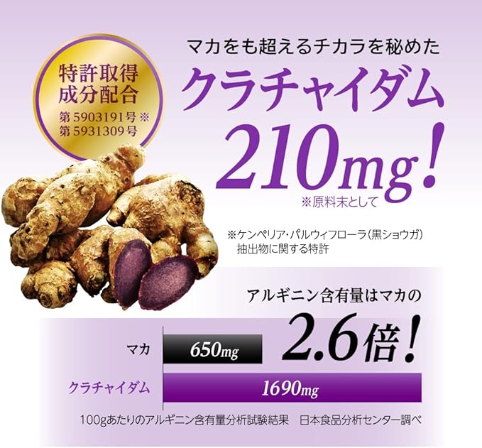 finebase maca & kurachai dam 20000 plus enzyme supplement breaking maca zinc arginine made in japan 90 tablets 30 day supply - BeesActive Australia