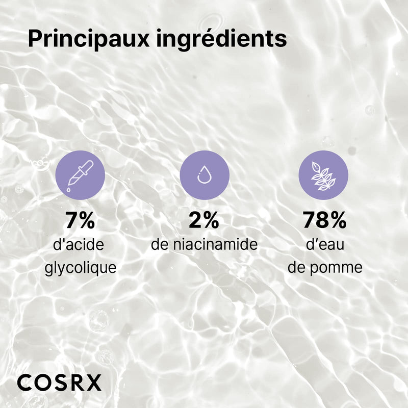 COSRX AHA 7 Whitehead Power Liquid 3.38 fl.oz / 100ml | Glycolic acid 7% Dark Spot Remover | Korean Skin Care, Animal Testing Free, Paraben Free - BeesActive Australia