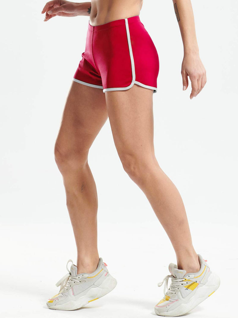 CADMUS Hot Summer Shorts for Women Sexy Booty Shorts for Beach Volleyball Medium Pack of 1: Red, 2301# - BeesActive Australia