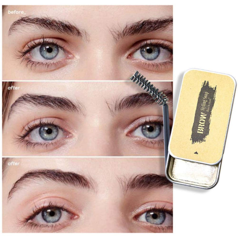 MKYUHP Wild Eyebrow Shaping Soap Long-lasting Waterproof Eyebrow Shaping Gel Wax Eyelash Re-Growth Wax, Great Choice for Christmas. - BeesActive Australia